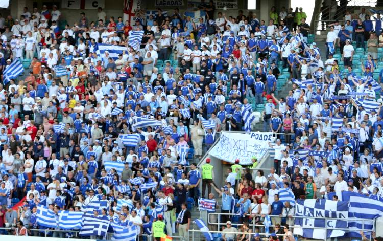 Estádio Algarve Faro/Loulé - Stimmung Griechenland