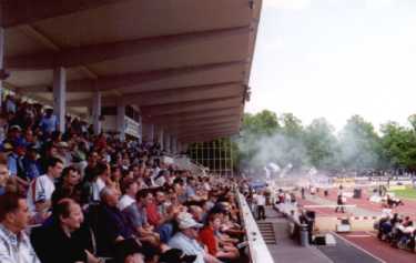 Willy-Sachs-Stadion - auf der Tribüne